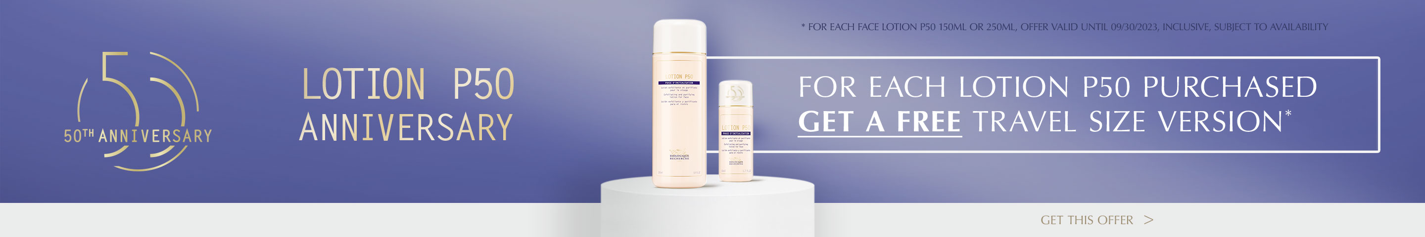 Biologique Recherche gift with purchase event